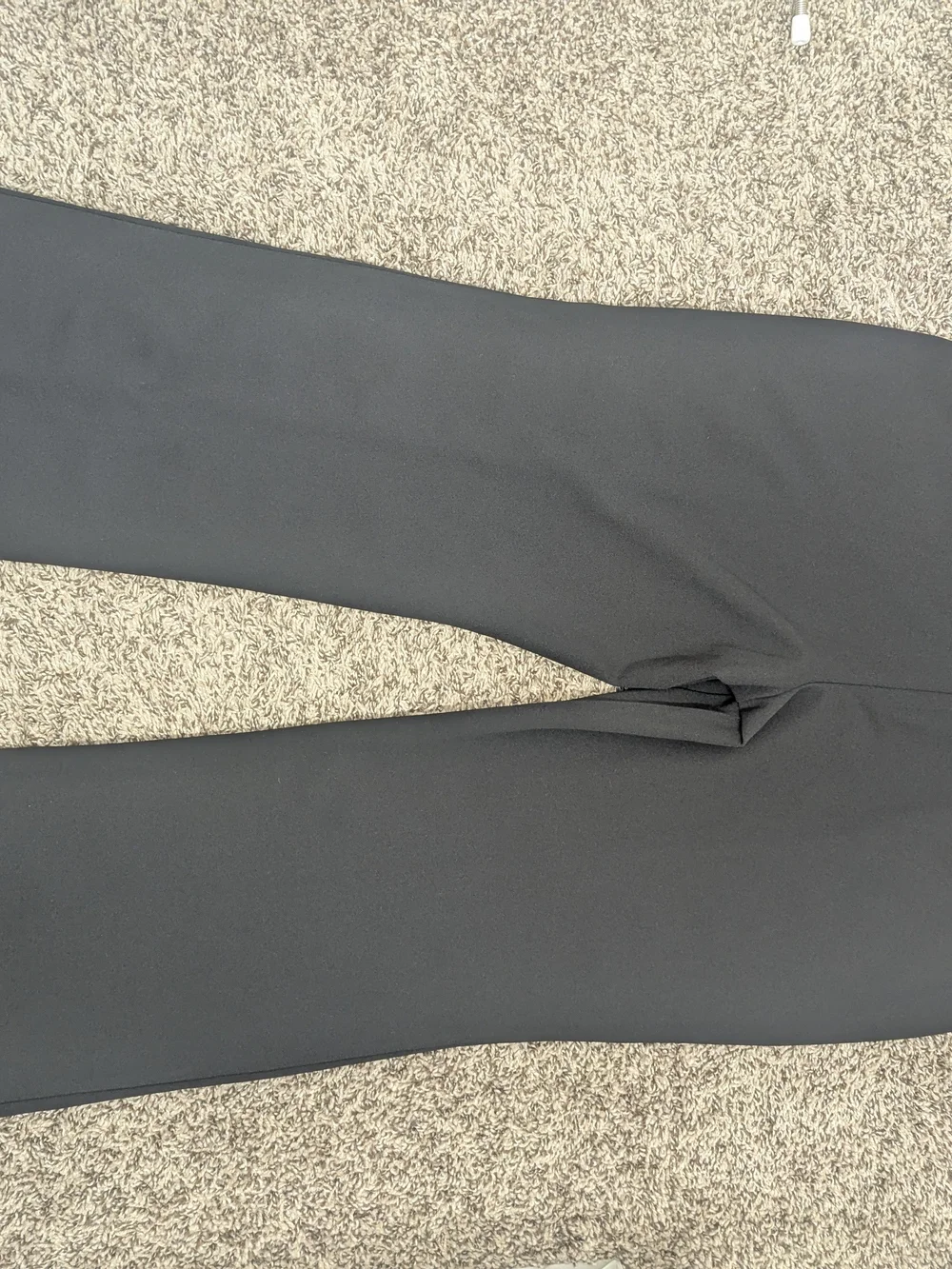 Michael Kors Black Boot-Leg Pants with Gold Buttons
